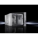 Rittal 48,30cm (19") Wandgehäuse EL, 3-teilig, 15 HE, 600 x 673 mm, hellgrau RAL 7035 Dreiteiliges Wandgehäuse mit 2 Holmen, Glastür und aufklappbarem Rückteil (montagefreundlich) (7715.535)