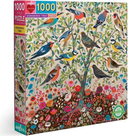 eeBoo Songbirds Tree Block-Puzzle 1000 Stück(e) Kunst (EPZTSBD)
