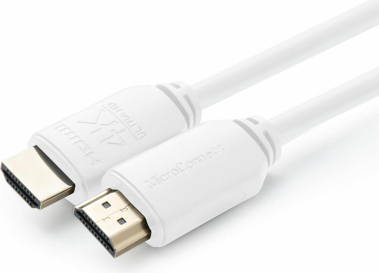 Microconnect MC-HDM19193V2.0WH HDMI-Kabel 3 m HDMI Typ A (Standard) Weiß (MC-HDM19193V2.0WH)