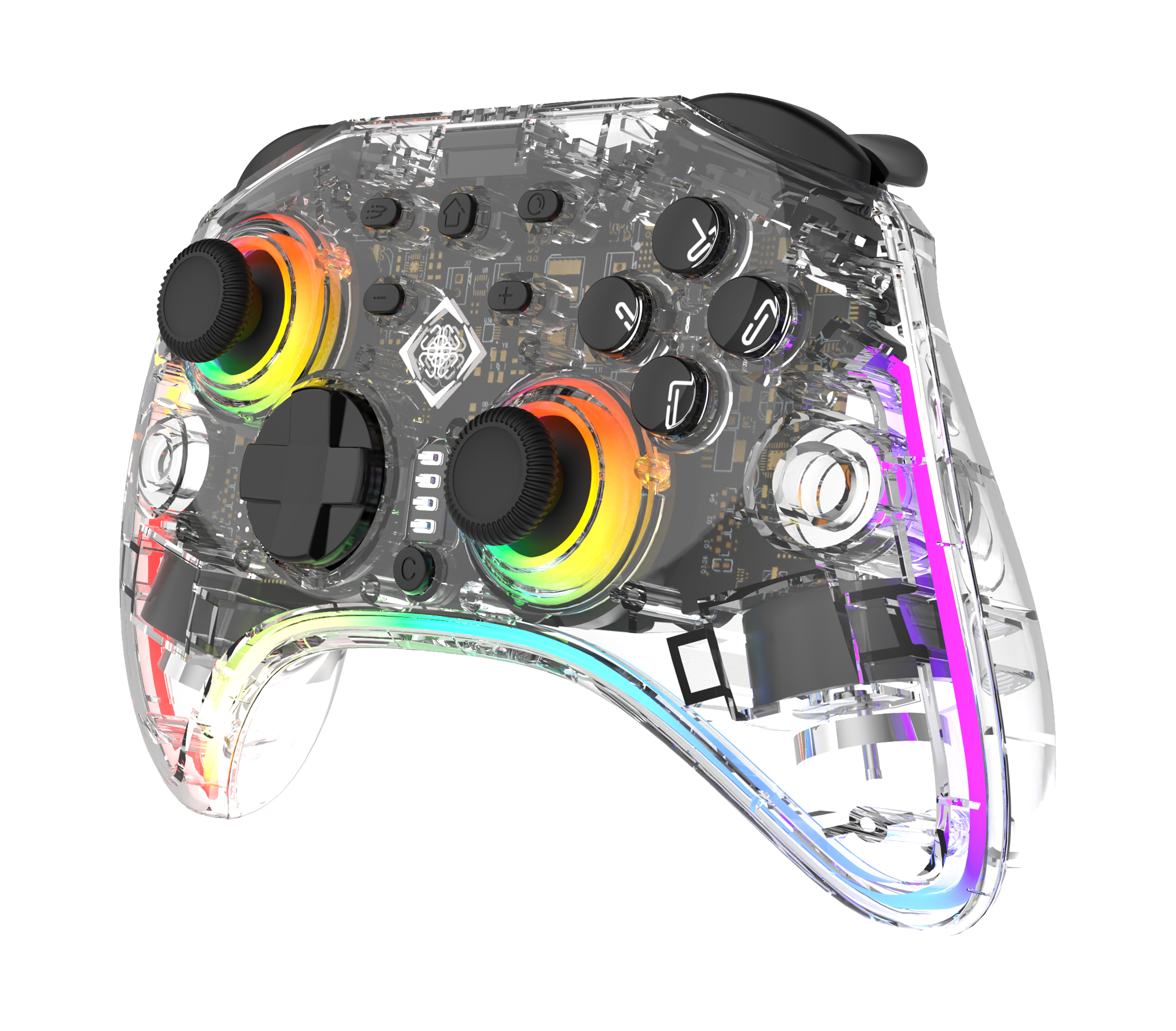 Deltaco Gaming GAM-198-T Wireless Gaming-Controller Bluetooth/USB Transparent