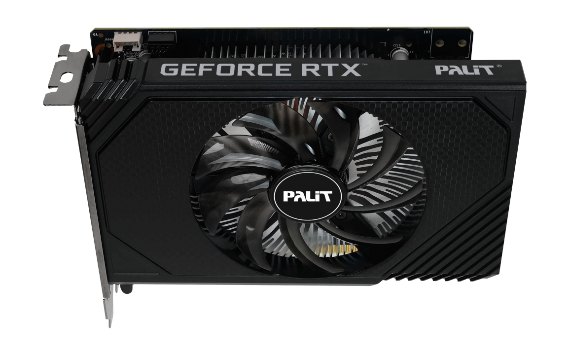 Palit GeForce RTX 3050 StormX 6 GB GDDR6 Grafikkarte PCIe 4.0 Schwarz