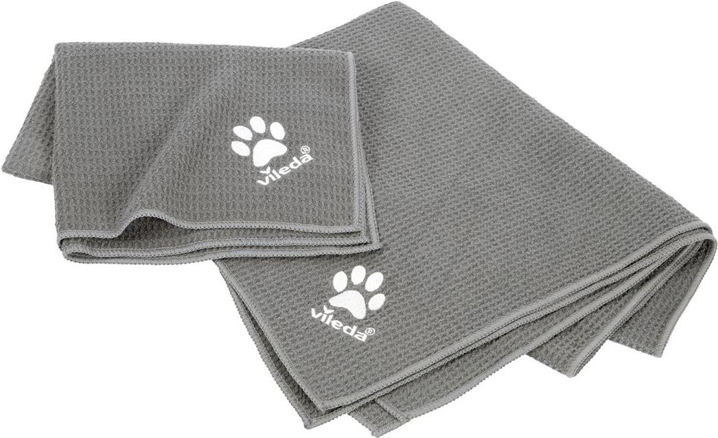 Vileda Pet Pro Microfaser-Handtuch XL grau Groesse XL 65 x 100cm - Grau (172670)