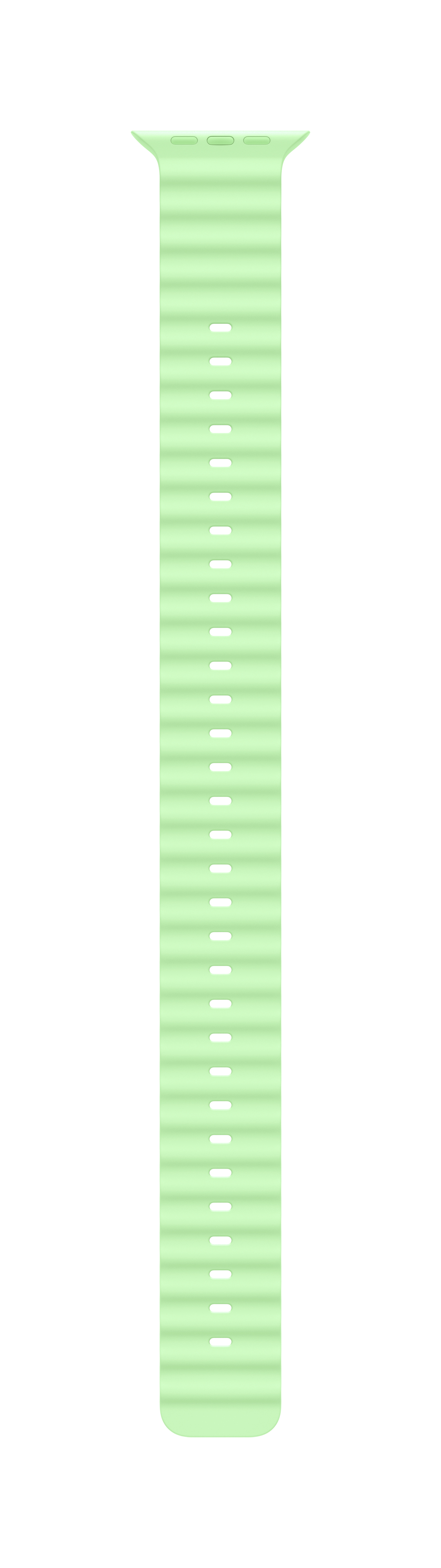 Apple Ocean Band Extension 49 mm Titan Fluorelastomer Neon Green