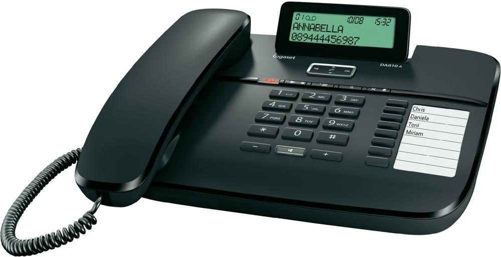 GIGASET DA810A Komforttelefon mit Anrufbeantworter (S30350-S214-B101)