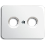 Busch Jaeger 1753-0-7628 Wandplatte/Schalterabdeckung Weiß (1753-0-7628)