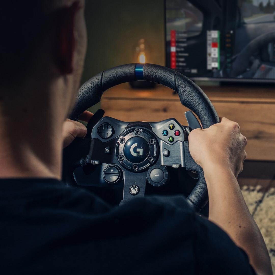 Logitech G G923 TrueForce Lenkrad- und Pedale-Set Kabelgebunden USB 2.0 Schwarz