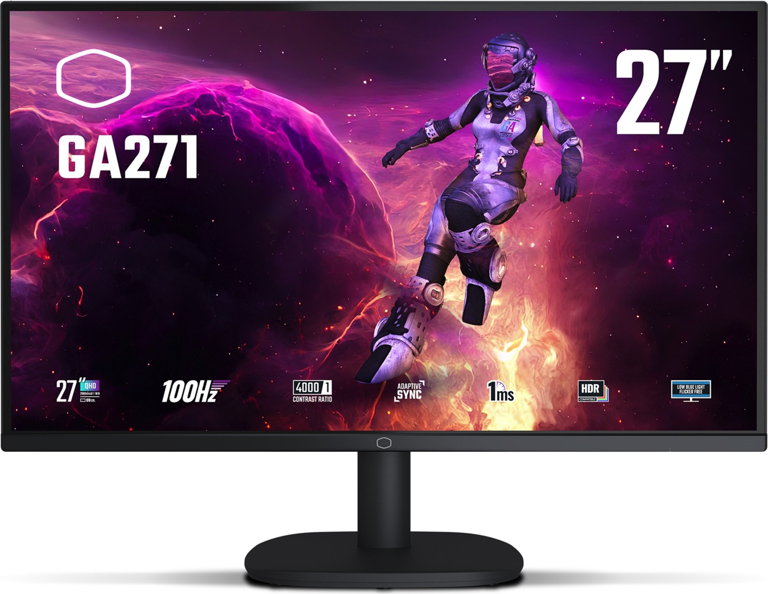 CoolerMaster 68,6cm (27") GA271 16:09 VA+DP+HDMI WQHD 100Hz [Energieklasse F] (CMI-GA271-EK)