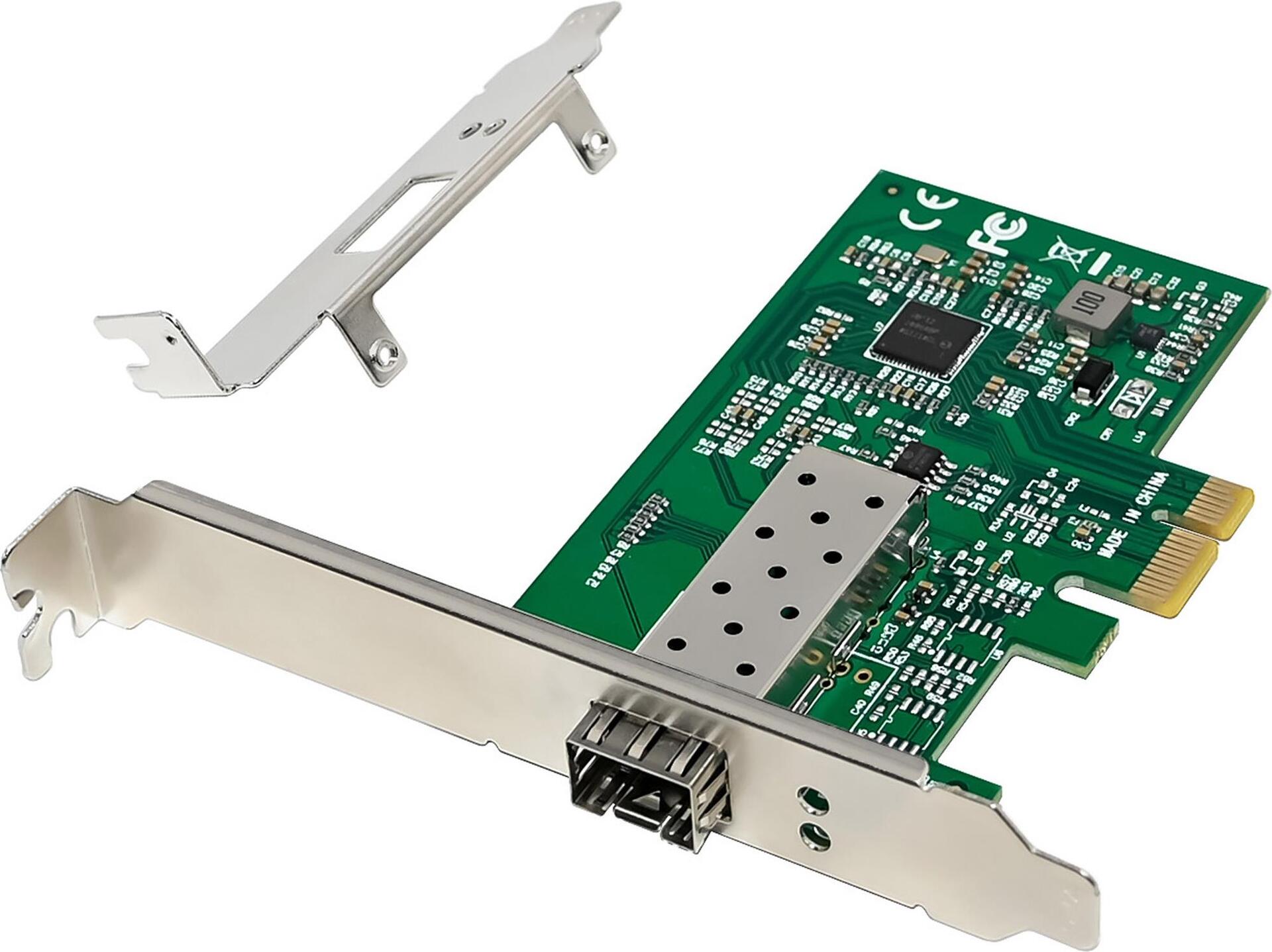InLine Gigabit Netzwerkkarte 1x SFP Fiber 1Gb/s PCIe x1 inkl. LP Slotblech (51125N)