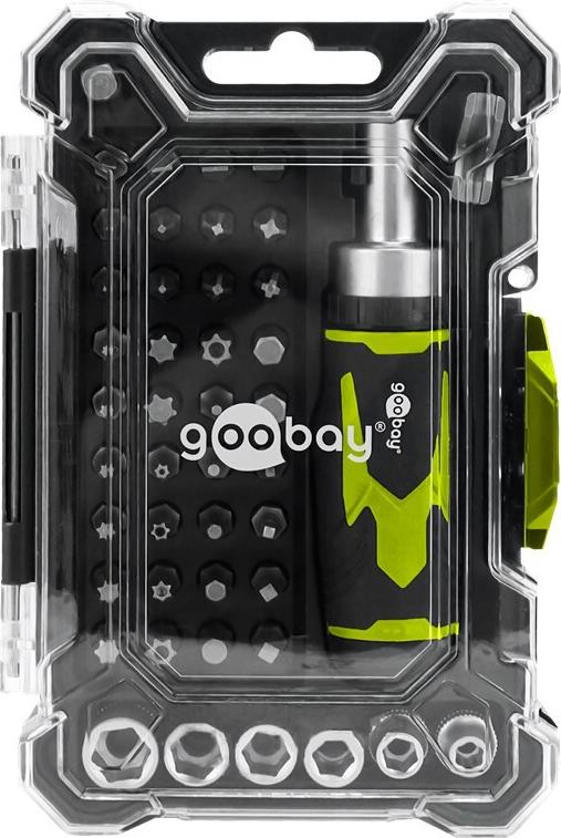 Goobay Tools Schraubendreher-Set mit 43-tlg. Bitsatz (77842)