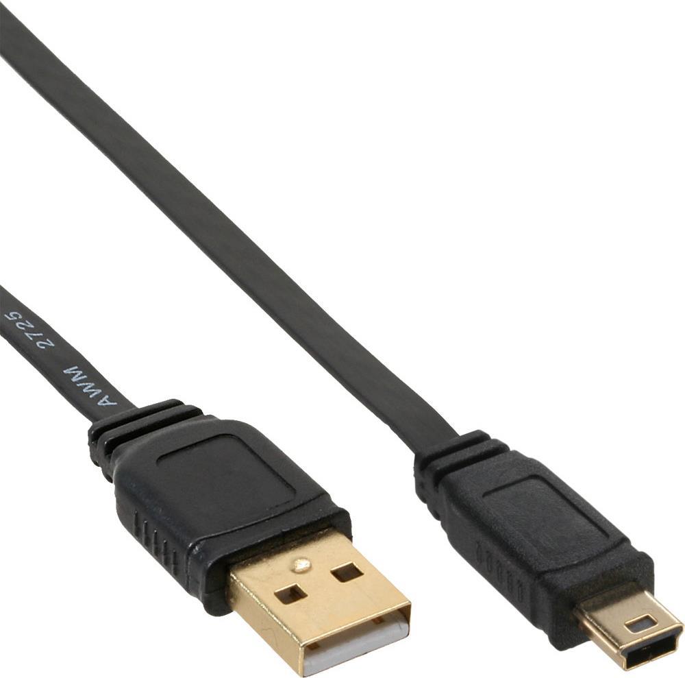 INLINE USB-Kabel USB (M) zu Mini-USB, Typ B (M) (31803F)