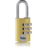 YALE YE3CB/38/131/1/GO Vorhängeschloss 38 mm Gold Zahlenschloss (YE3CB/38/131/1/GO)