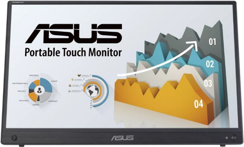 ASUS ZenScreen MB16AHT 39,6 cm (15.6" ) 1920 x 1080 Pixel Full HD Touchscreen Schwarz [Energieklasse E] (90LM0890-B01170)