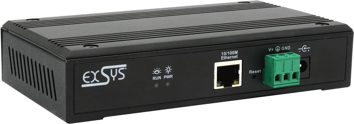 EXSYS GmbH Serial Device Server 4x RS232/422/485, mit Netzadapter (EX-61004)