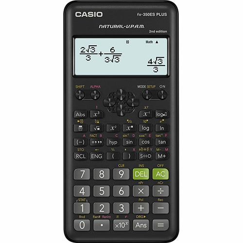 Casio FX-350ESPLUS-2 Wissenschaftlicher Taschenrechner 12-stellig Schwarz