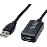 STANDARD USB 2.0 Verlängerung, aktiv, mit Repeater, schwarz, 5 m (S3114)