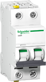 Schneider Electric A9F04206. Nennstrom: 6 A, Nennspannung: 440 V, AC Eingangsfrequenz: 50 - 60 Hz. Typ: C-type, Schaltleistung: 20000 A, Internationale Schutzart (IP-Code): IP20. Breite: 36 mm, Tiefe: 78,5 mm, Höhe: 91 mm (A9F04206)