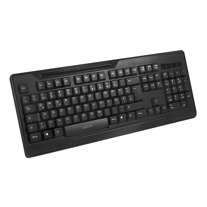 LogiLink Funk Tastatur-und-Maus-Set 2.4 GHz Schwarz