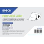 Etiketten, Epson, Normalpapier, High Gloss Label, B: 76 mm, H: 127 mm, D: 95 mm, K: 40 mm Etikettenrolle, Epson, Material: Normalpapier, High Gloss Label, Beschichtung: Ja, Klebstoff: Normal, Breite: 76 mm, Höhe: 127 mm, Durchmesser: 95 mm, Kerndurchmesser: 40 mm, Etiketten pro Rolle: 250, Abgrenzung: Lücke, Perforation: Nein, Farbe: Weiß (7113757)