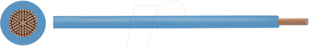 RND CABLE RND 475-00204 - Litze H07Z-K, 1,5 mm², 100 m, blau (RND 475-00204)