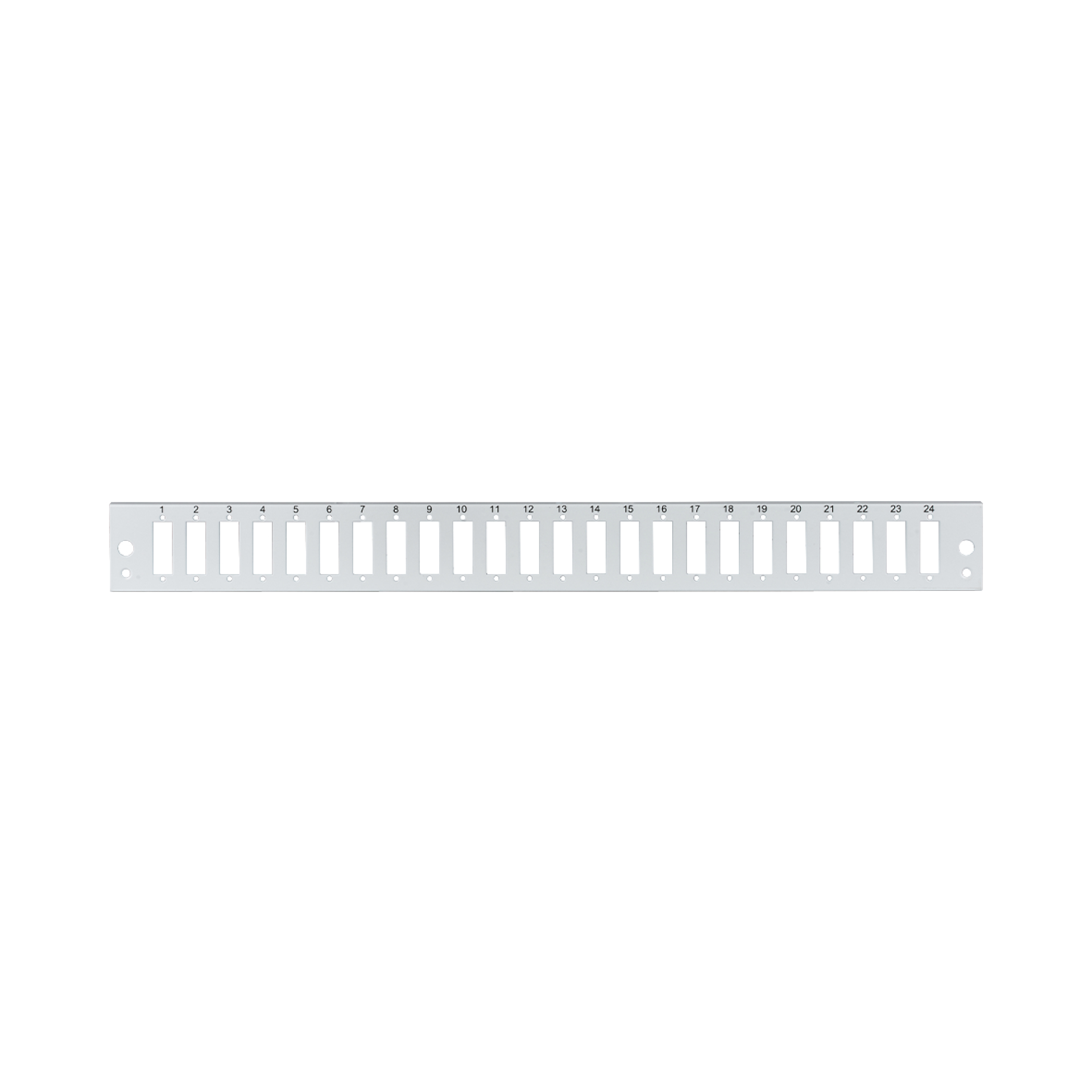 EFB-Elektronik Frontblende 24 x SC Duplex/LC Quad vertikal, Grau
