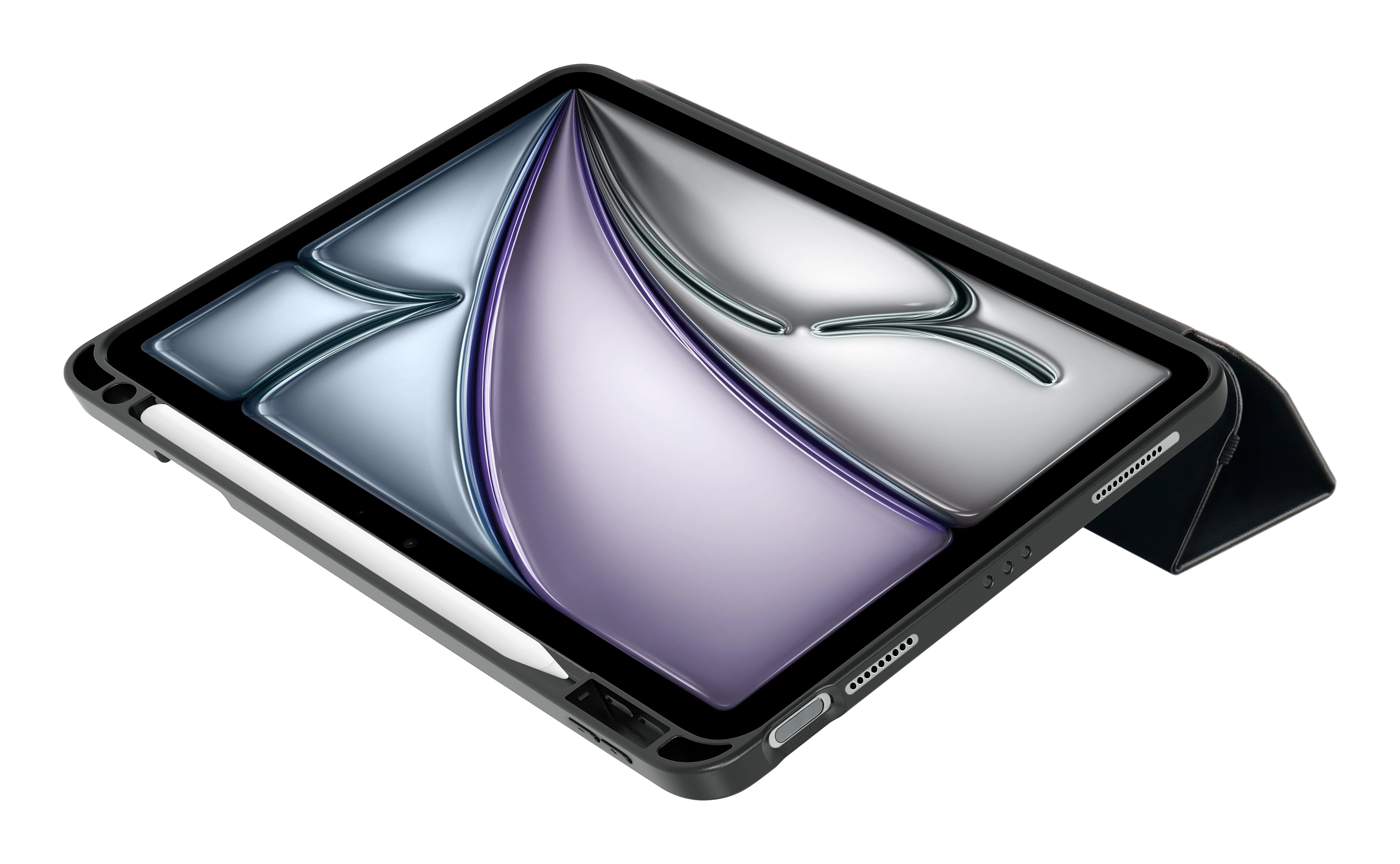 OtterBox React Series React Folio Flip-Hülle für iPad Air 11" (M3/M2/5./4. Generation) Schwarz