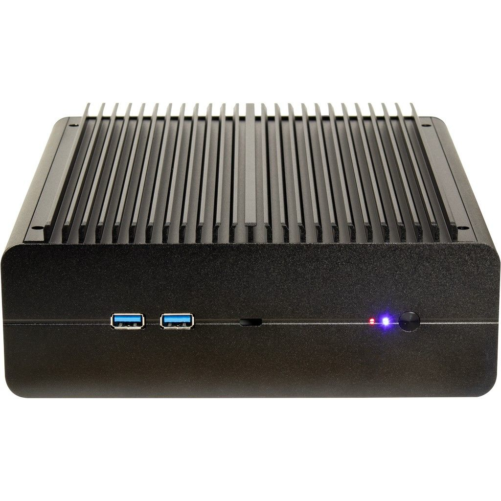 Inter-Tech IP-60 IPC Gehäuse USFF Mini-ITX Aluminium Schwarz