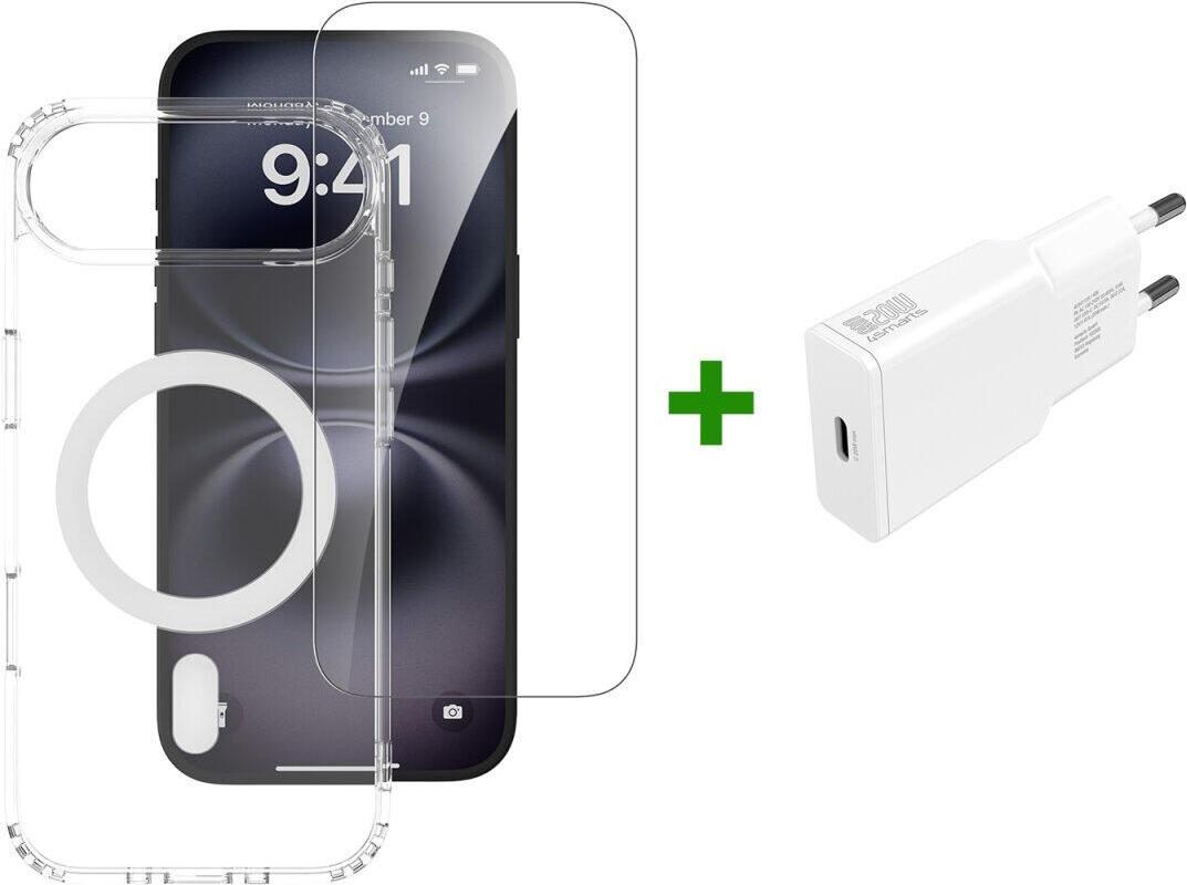 4smarts 3in1 Premium Starter Set für Apple iPhone Air MagSafe-kompatibel (4S541557)