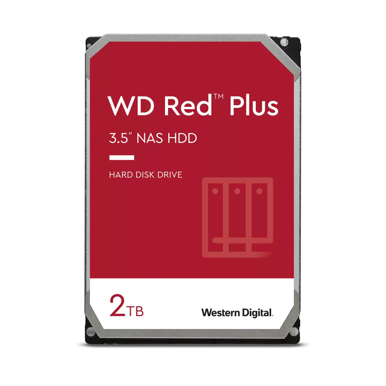 Western Digital WD Red Plus WD20EFPX Interne NAS-Festplatte 2 TB 3.5" SATA 6Gb/s 64 MB Cache