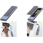 LogiLink USB 3.2 Gen 2x2-Gehäuse für M2 NVMe & SATA SSD grau, Übertragungsrate: bis zu 20 GBit/Sek. unter Windows , - 1 Stück (UA0435)