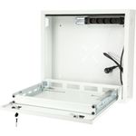 Lanview RWSLMWH1. Typ: Wandmontiertes Regal, Rack-Kapazität: 1U. Gewicht: 10,3 kg. Produktfarbe: Weiß (RWSLMWH1)
