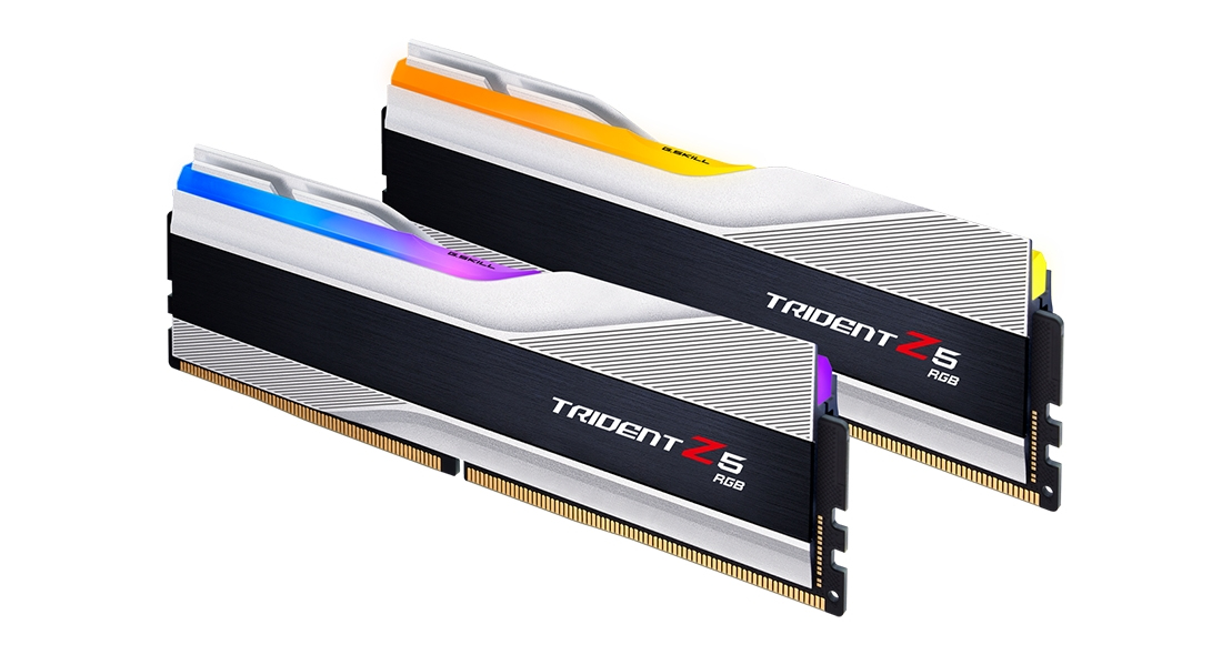 G.Skill Trident Z5 RGB DDR5 32 GB RAM Kit (2x16 GB) 8000 MHz CL38 Silber