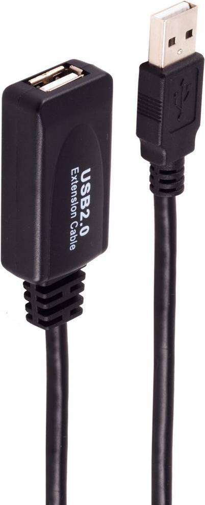 S-CONN shiverpeaks ®-BASIC-S--USB-Verlängerungskabel Aktive USB-A Verlängerung, USB 2.0, 480Mbps, 10