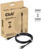 Club 3D DP-Kabel 2.1 DP54 zertifiziert 3m 8K120Hz St/St retail - Kabel (CAC-1093)