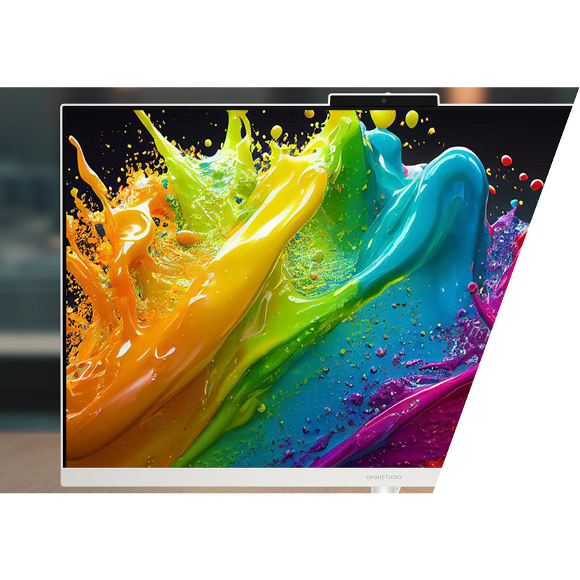 HP OmniStudio 27-cw0174ng 27" QHD All-in-One PC AMD Ryzen AI 7 445 24 GB RAM 512 GB SSD Cotton white