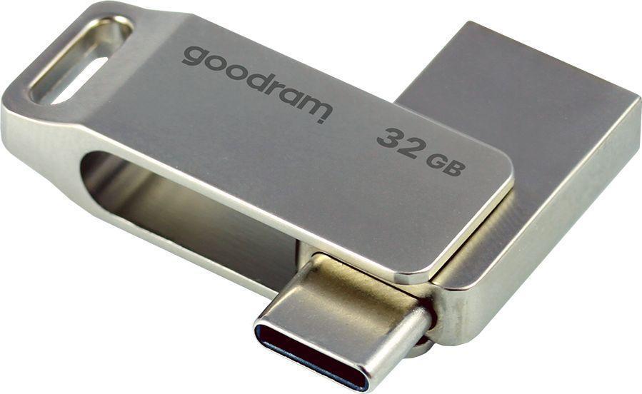 Goodram ODA3 USB-Stick 32 GB USB Type-A / USB Type-C 3.2 Gen 1 (3.1 Gen 1) Silber (ODA3-0320S0R11)