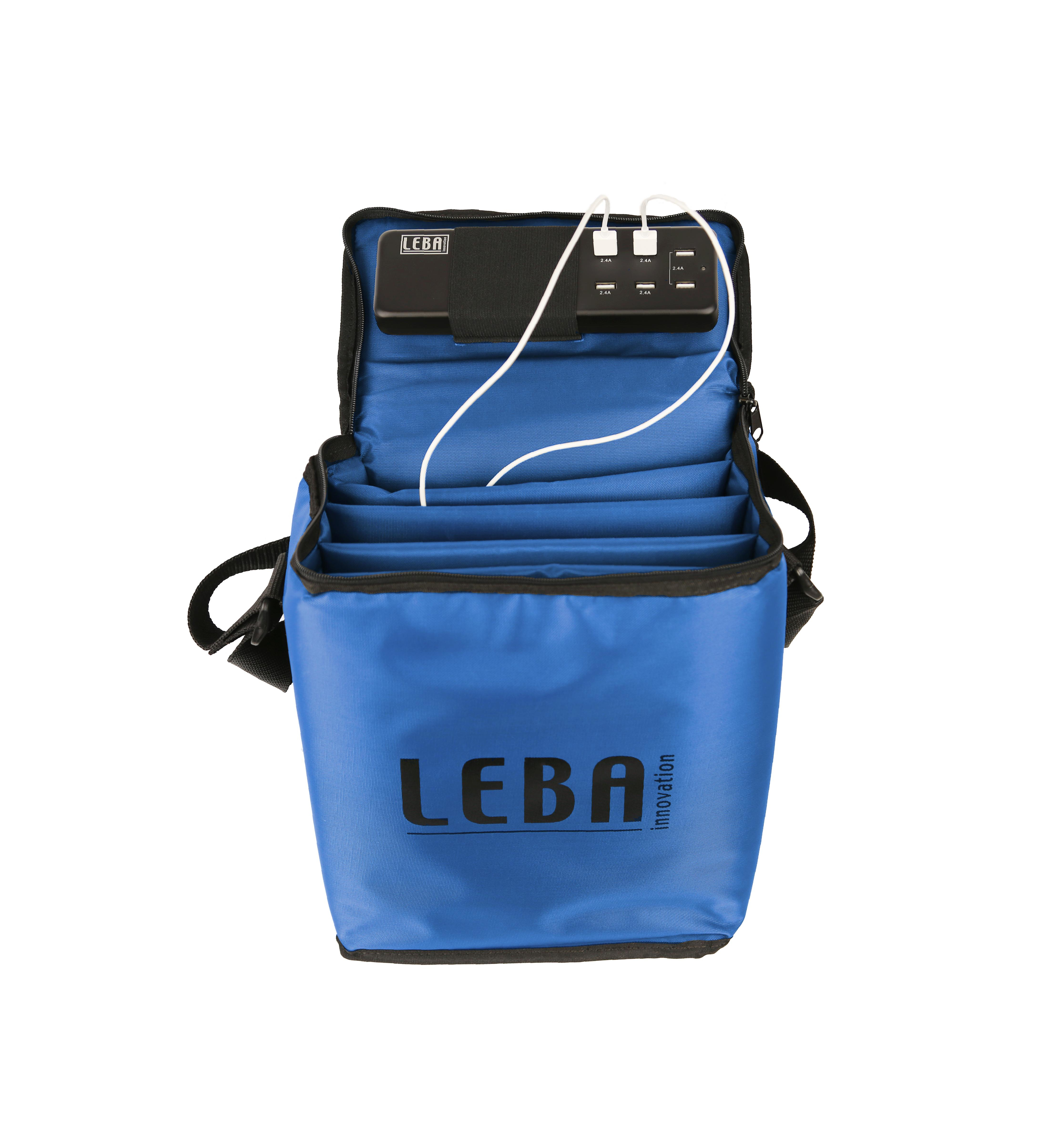 Leba NoteBag NB2-5TAB Tablet-Management-Gehäuse Blau