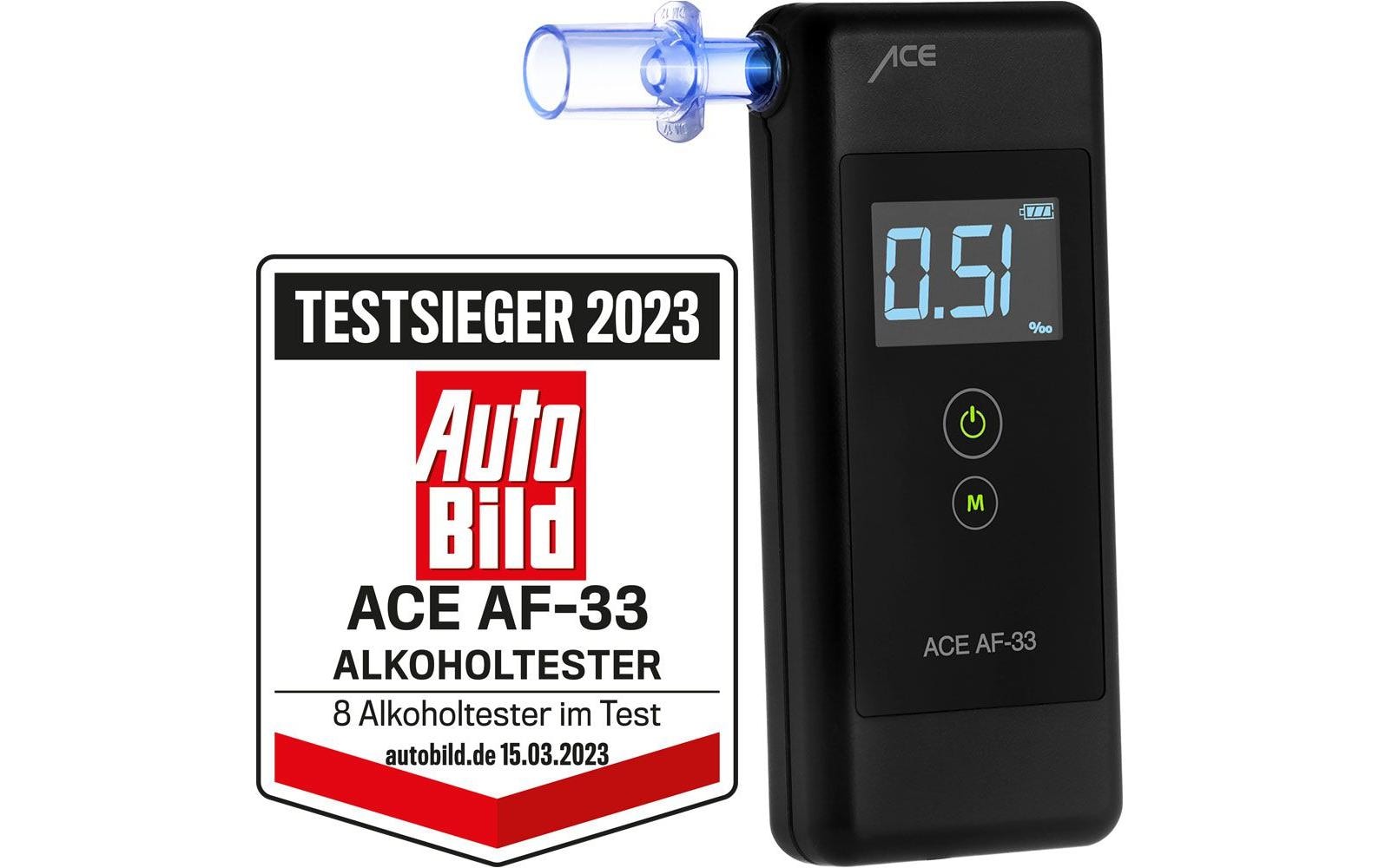 ACE AF-33 Alkoholtester Dunkel-Grau