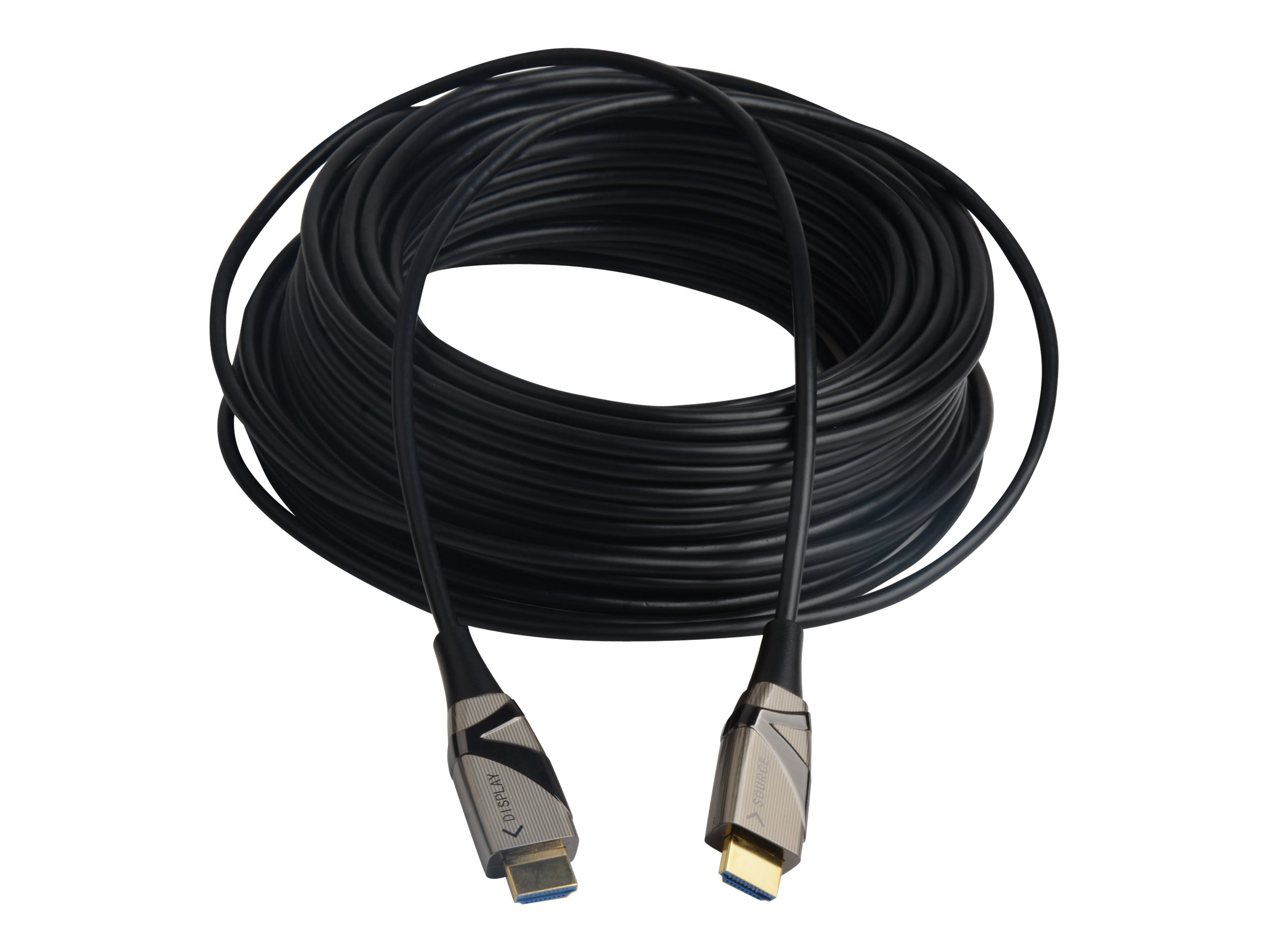 Techly HDMI 2.0 AOC LWL Kabel 10 m 4K 60 Hz Ethernet Schwarz