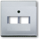 Busch Jaeger 1710-0-3610 Wandplatte/Schalterabdeckung Aluminium (1710-0-3610)