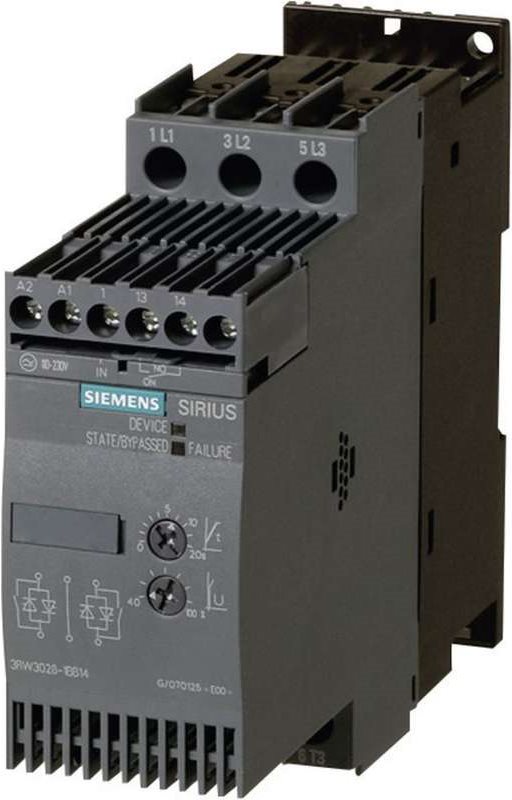 Siemens Sanftstarter Motorleistung bei 400 V 5.5 kW Motorleistung bei 230 V 3 kW 400 V/AC Nennstrom 12.5 A 3RW3017 (3RW3017-1BB14)