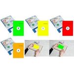 rillprint Fluoreszierende Etiketten, 105 x 74 mm, gelb selbstklebend, für Inkjet-, Laser-, Farblaserdrucker, - 1 Stück (B84120)