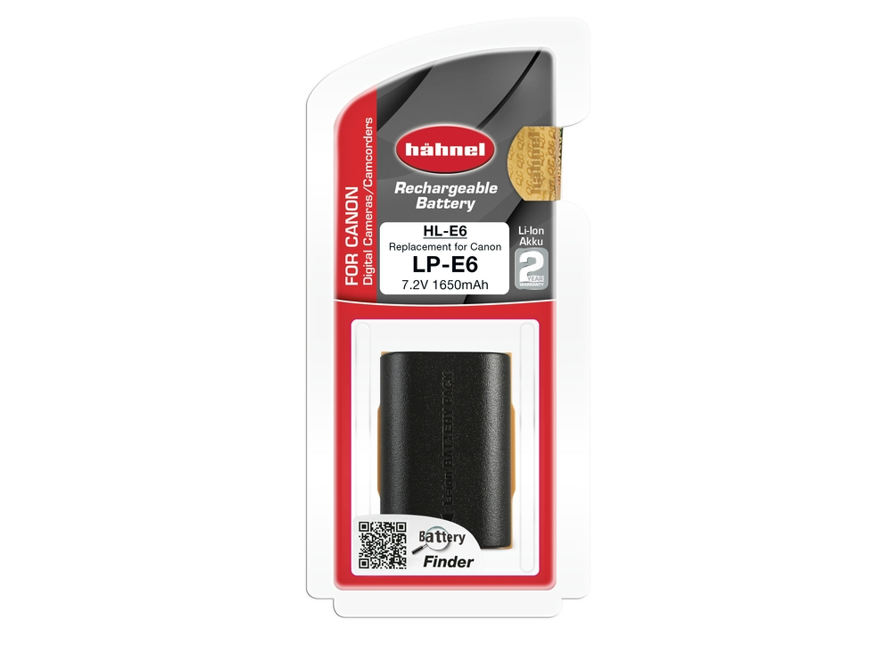 Hähnel HL-E6 Lithium-Ionen-Akku 1650 mAh 7,2 V Schwarz