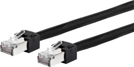 Metz mecatech Patchkabel Cat.6 Ultraflex500 VoIP AWG 26 schwarz (13084U1000-E)