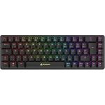 Sharkoon PURE WRITER RGB Black W65 Red - Tastatur (4044951036929)
