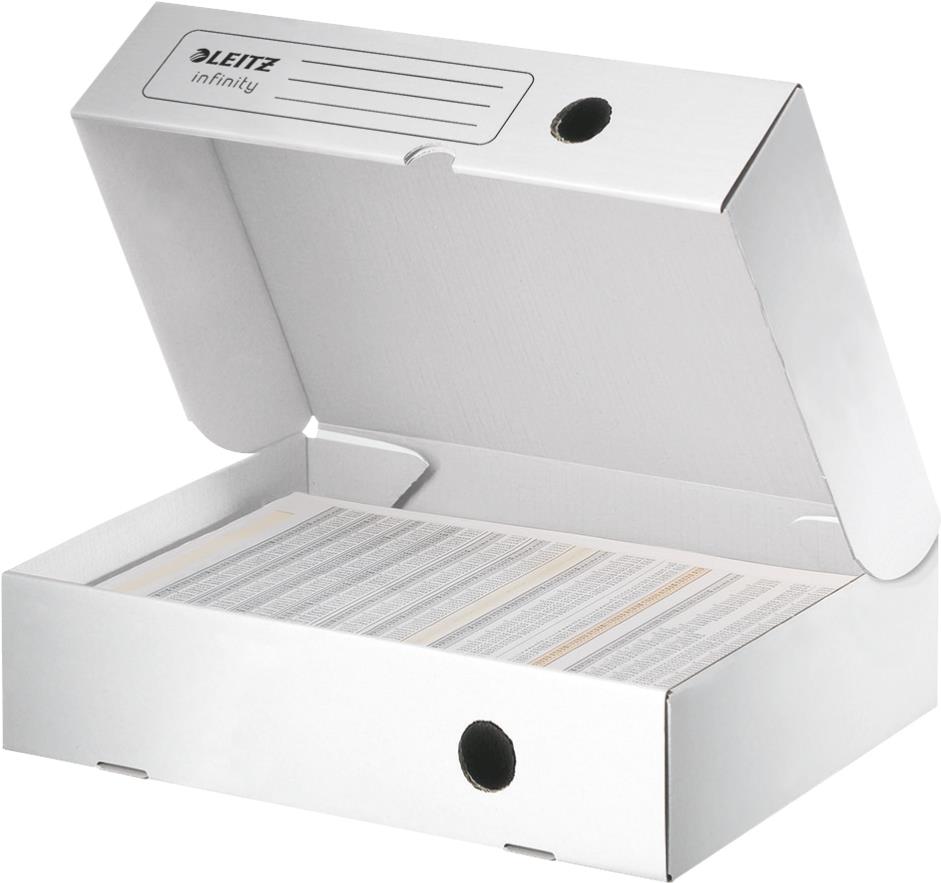 Esselte Leitz 10 Archivboxen Infinity weiß 25.5 x 33.0 8.0 cm (61000000)