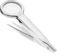FIRST AID ONLY Lupenpinzette, silber 23 mm Kunststofflinse, 4,5-fache Vergrößerung, - 1 Stück (P-10011)