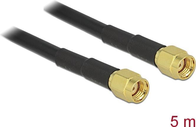 DeLOCK Antennenkabel RP-SMA M RP-SMA M 5,0m LMR-195 88657