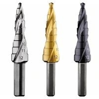 Bosch HSS Stufenbohrer 4 - 12 mm 2608587425 Gesamtlänge 66.5 mm 3-Flächenschaft 9 St. (2608587425)