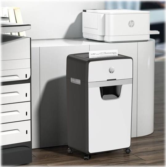 HP OneShred 24CC Aktenvernichter Partikelschnitt Weiß Schwarz