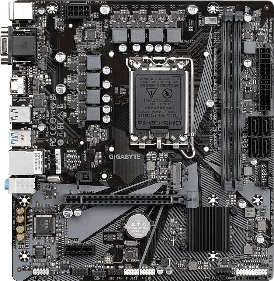 Gigabyte H610M H V2 DDR4 LGA 1700 Micro-ATX